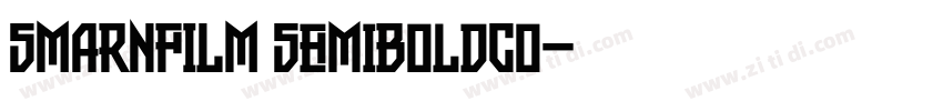 SMARNFILM SemiBoldCo字体转换